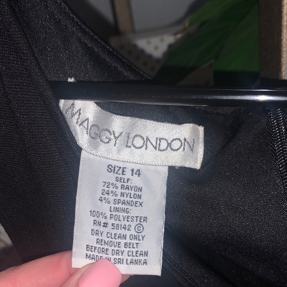 Maggy London Black Midi Dress - Picture 3 of 6